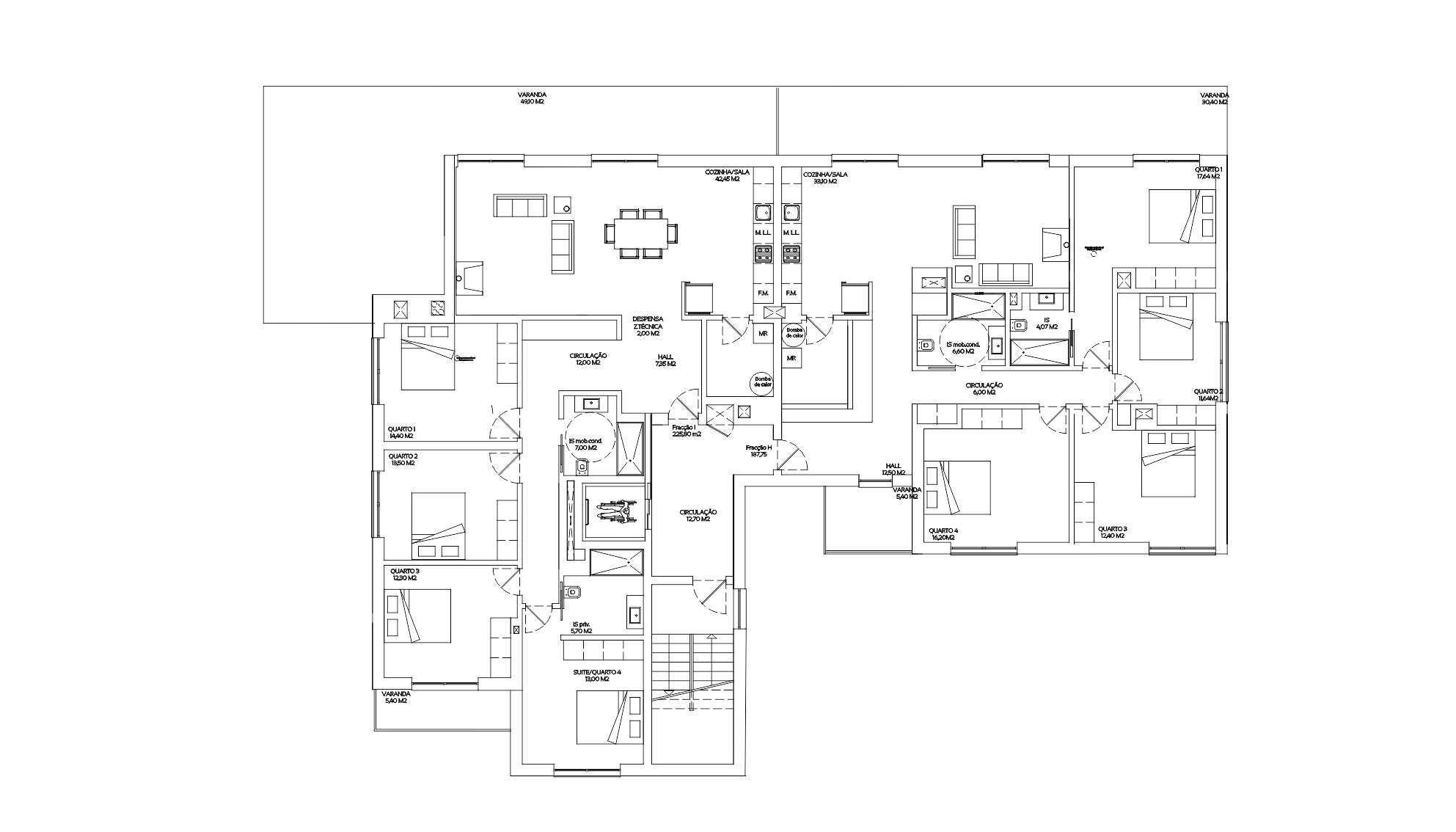 Planta Geral Piso 3